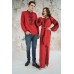 Embroidered Man&Woman Set "Fantasy" red